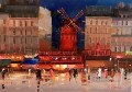 Moulin Rouge at night Kal Gajoum by knife